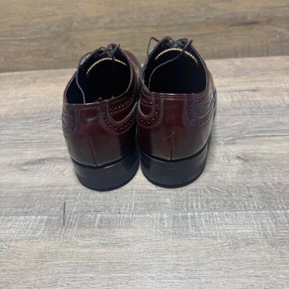 Florsheim Imperial Burgundy Leather Wingtip Oxford Shoes Men's Size 13 - Picture 3 of 8